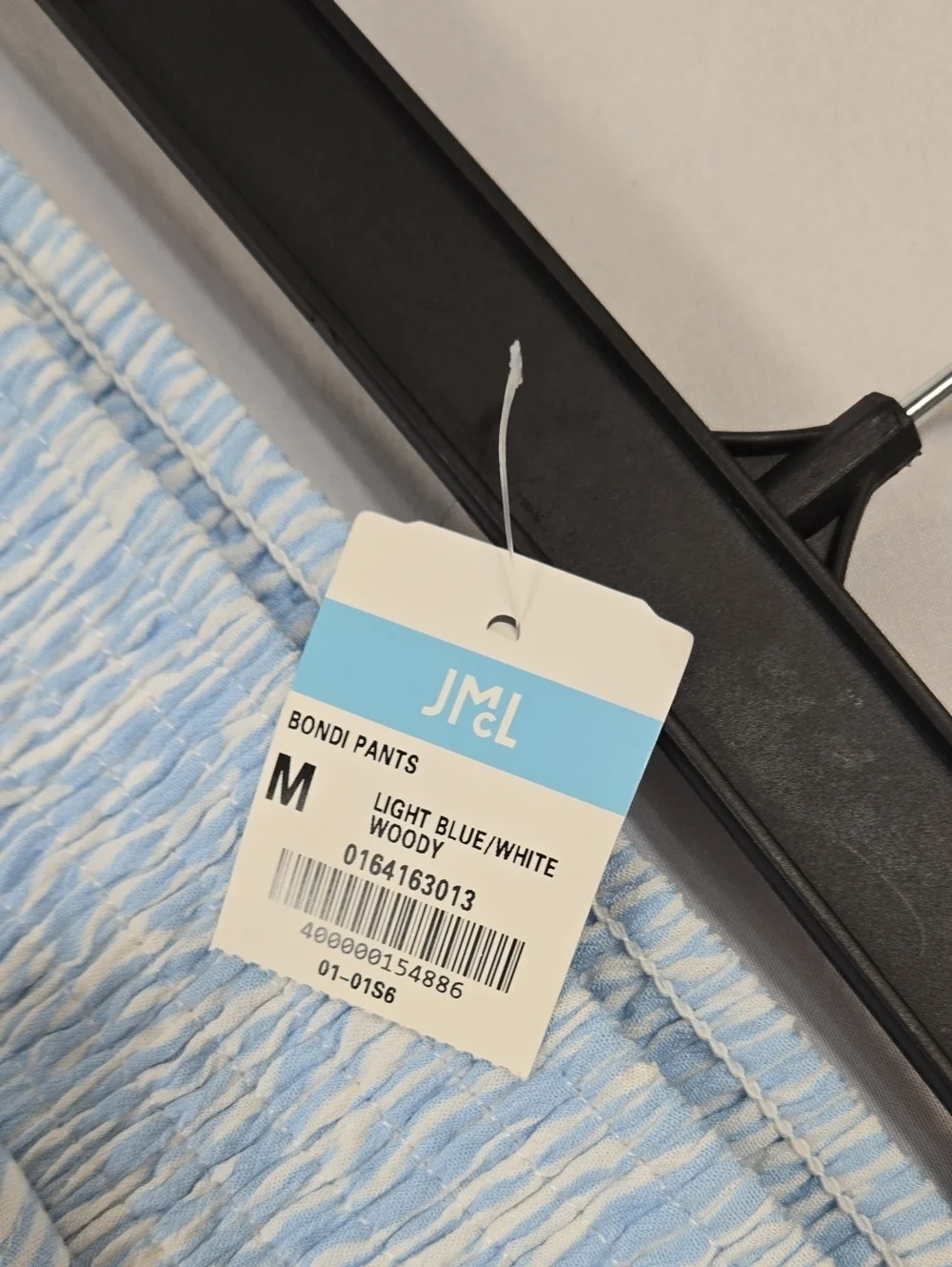 Light Blue Wide Leg SWIM COLLECTION Tie-Waist Pants M NWT